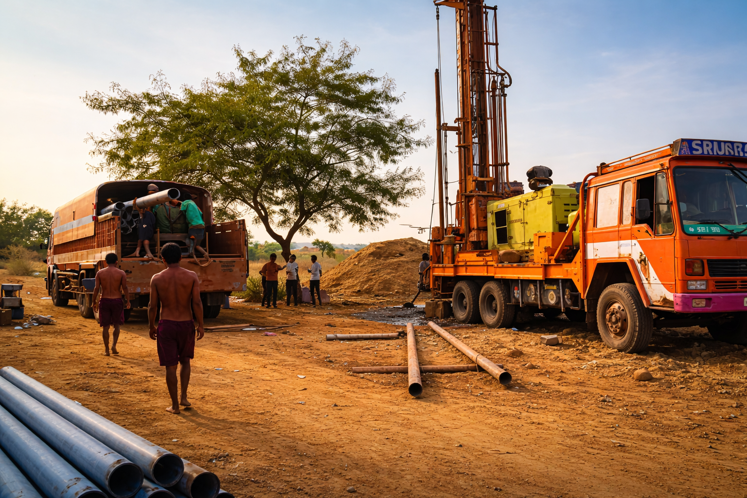 BOREWELL ( DUST ) CLEANING