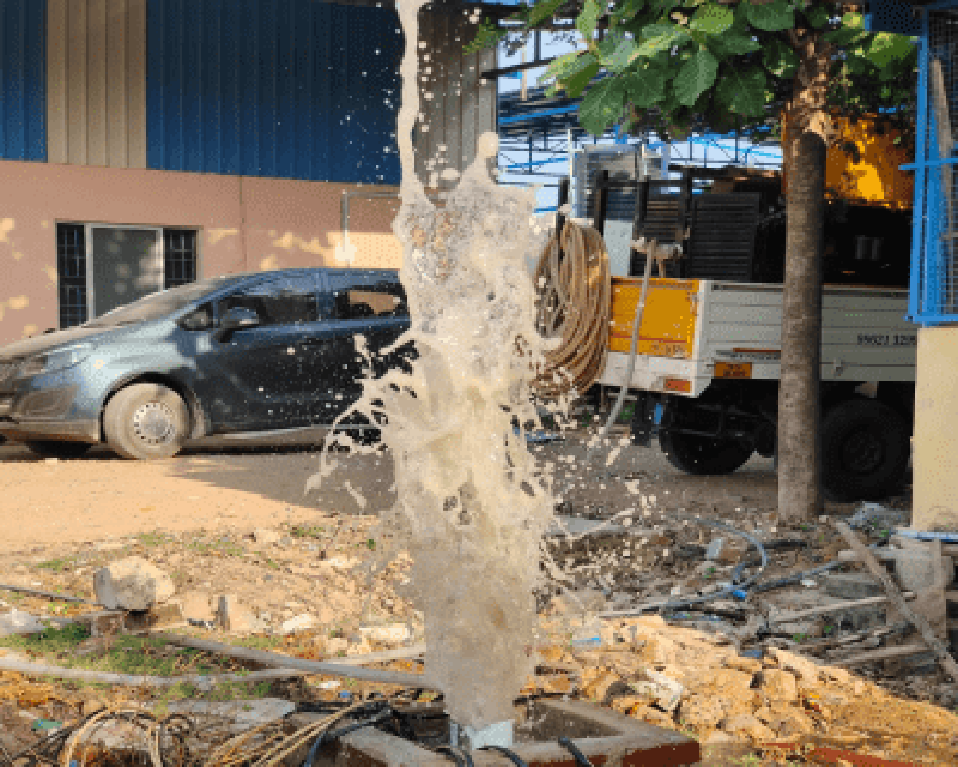 BOREWELL ( MUD ) CLEANING